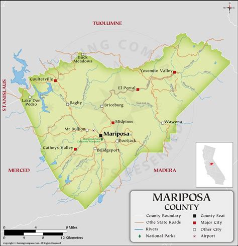 mariposa county maps.